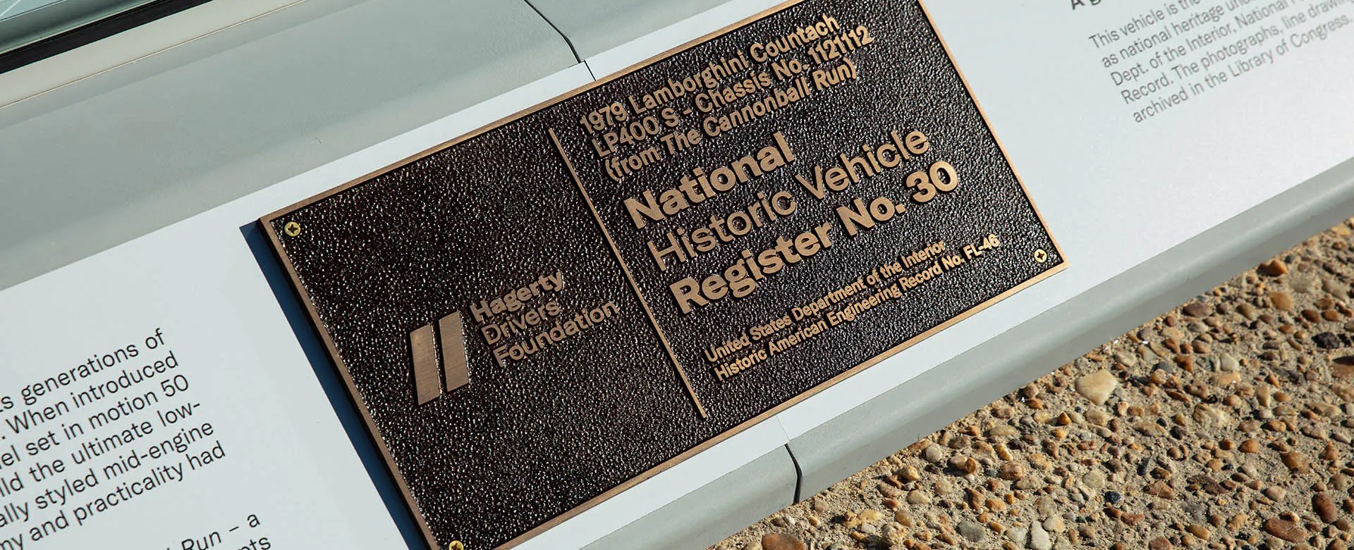 Image of National Historic Vehicle Register placard